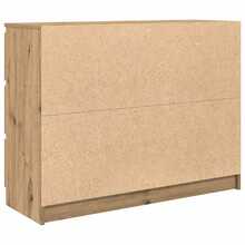 vidaXL Sideboard Artisan-Eiche 100x35x76 cm Holzwerkstoff - Gelb - Übersicht 8