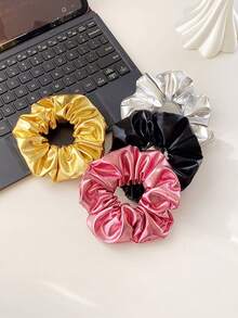 1件 Niche Design 皮革发圈，女士宽边弹力发圈 - 彩色 - 查看 6