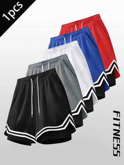 Pantalones cortos deportivos de baloncesto de verano unisex, con cordón, elásticos, de malla transpirable y de secado rápido