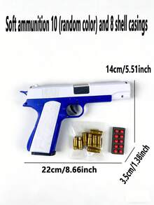 1pc 1911 Pistol Model Manual Ejection Toy Gun, Outdoor Shooting Game, Christmas/Birthday Gift (Some Accessory Colors Are Randomly Sent, Manual Measurement May Have Errors, Products With And Without Text, Two Random Options Will Be Sent) - Multicolor - View 14
