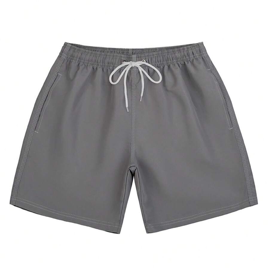 Men's Beach Shorts Men's 4-Inch Shorts Beach-Ready Splash-Resistant Shorts Essential Sports & Leisure Travel Pants - Dark Gray 130 - View 1