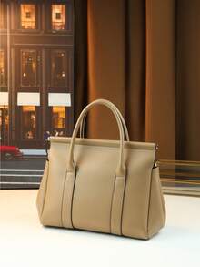 Fashionable Flip-Cover Retro Travel Large Capacity Women Handbag, High-Quality Soft Leather Tote Bag - Multicolor - View 10