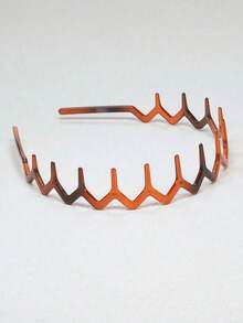 2pcs Women Simple Fashion Wavy Teeth Fixed Non-Slip Hair Hoop, Elegant Suitable For Makeup, Washing, Daily Wear Hair Clip (2/1pc) - A - View 8