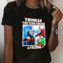 Thomas & Friends - Vintage Thomas The Tank Engine & Friends T-Shirt_3736_t2 - 黑色 - 查看 8