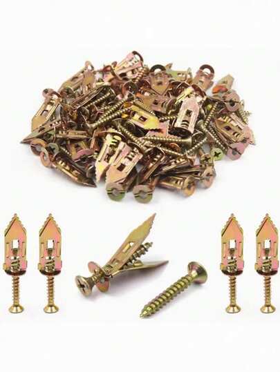 Expansion Screw Kits, Hollow Wall Anchors, Butterfly Expansion Anchor Strap Screws, Gypsum Board Screws, Zinc Alloy Expansion Pipe Screw Kits, Screw-Equipped Hollow Partition Wall Anchoring Kits, Automatic Drilling Wall Anchor Bolt Kits (With Screws), Zinc Alloy Anchor Bolts And Screws Combination