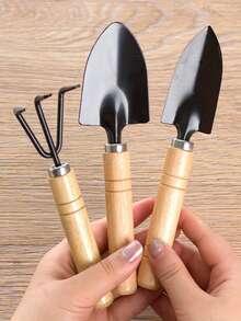 3件套园艺工具（铲子、耙子、小铲），大型园艺迷你多肉植物土壤松土铲，适用于种植蔬菜、花卉、多肉植物，园艺用品 - 園藝工具3件套 - 查看 9