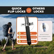 Straight-Grip Aluminium Alloy Outdoor Walking Stick, Telescopic Travel Walking Stick, Hiking Stick And Mountaineering Walking Stick - 26吋可伸縮 - 查看 3
