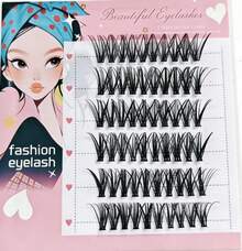570pcs Eyelash Extension Kit, Russian Eyelash Extension Set, Pointed Individual Lashes, 3D Fluffy Lashes, D Curl Lash Clusters, 10-18mm Lash Extension, 6 Styles Lash Clusters, Pointed Individual Lashes, Various Natural Makeup Effects, Pointed/40D/60D/80D/100D Reusable Individual Segment False Lashes, Lightweight & Soft, Lash Extension Lash Clusters, Lash Clusters, Individual Lashes, Eyelashes, False Eyelashes - 黑色 - 查看 3