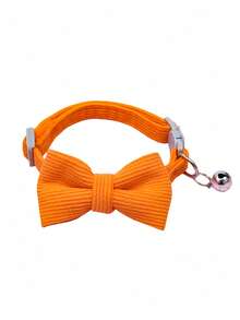 1pc Adjustable Cat Collar With Detachable Bow Tie, Suitable For Medium And Small Cats And Dogs - Multicolor - View 12