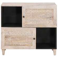 vidaXL Sideboard Weiß 33,5 X 80 X 75 Cm - White - View 3