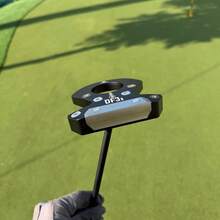 ENCORE DF3i 零扭矩推杆 | 34 英寸右手高 MOI 直线推杆 | 不锈钢杆面 | 男女皆宜的高尔夫球礼品 | 铝合金杆身（蓝/紫色）提供清脆的击球反馈 | 钢杆身（黑色）提供柔和的击球反馈 - Zero Torque - 查看 4