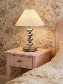 1pc USB Powered High-Quality Metal Retro Desk Lamp, Suitable For Bedside, Hostel, Dining Room, Camping, Minimalist Warm Light Atmosphere Lamp - Silver - View 5