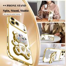 Compatible With 17proamx/17air Phone Case, Electroplated Phone Case, Anti-Drop High-End Protective Case, Dust-Proof Hole Edge Thickened Luxury Phone Case, Compatible With Samsung Galaxy S24Ultra/S24Plus/S24/S23Ultra/S23Plus/S23/S22Ultra/S22Plus/S22/S21Ultra/S21Plus/S21FE/S23FE/S20Ultra/S20Plus/S20FE, Compatible With OPPO A5X/C1 2 3 4 5 6 7 8 9/9 8 7 6 5 4 3 2 1, Compatible With OPPO A1 2 3 4 5 6 7 8 9 9 8 7 6 5 4 3 2 1 - White - View 3
