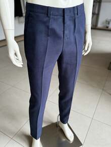 Men's Tailored Dress Pants - Màu xanh hải quân - Xem 5