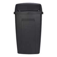 Kitchen Must-Have: 13 Gallon Swing Top Trash Can In Black Color - Keeps Your Kitchen Tidy And Forgives You For Bending Over - Black - View 10