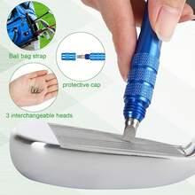 3-In-1 Golf Club Head Cleaning Tool, Improves Ball Control And Cleaning For Golf Clubs - Multicolor - View 5