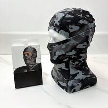 Outdoor Cycling Skiing Cold And Warm Insulation Dust Mask Head Cover Scarf Sand Proof Neck Protection Head Cover - Grey - View 3