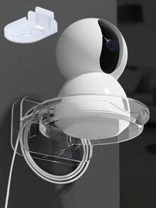 1 pieza Soporte de cámara circular sin costuras montado en la pared, estante de almacenamiento para la habitación de los niños - transparente - Ver 10