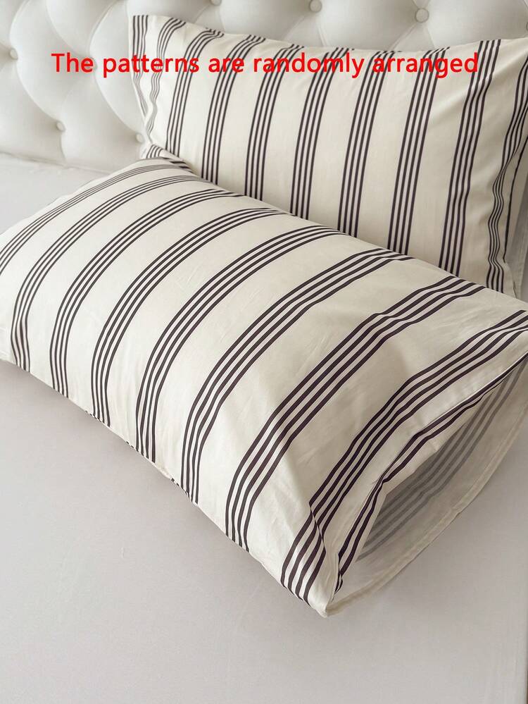 1 Stück 100% Baumwoll-Kissenbezug, Washed Baumwoll-Kissenbezug, natürliche Textur, weich und angenehm, Umschlagkissenbezug, geeignet für Herren und Damen Schlafzimmer, Schlafzimmer Bettwäsche, Schlafsaal Dekoration, minimalistischer Stil - Verschiedenfarbig - Übersicht 5