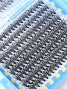 640/592/576PCS False Eyelashes, 10D-100D And Multi Styles Large Capacity Individual Lash Clusters, Natural Look And Long-Lasting, Wispy Eyelash Extension Kit Lashes Clusters With Lash Bond, Seal Lash Brush And Tweezer, Friendly To All Kinds Of Skin Types, Suitable For Party, Festival, Wedding And Travel Using, Great Gift For Women Or Girls - 藍色 - 查看 10