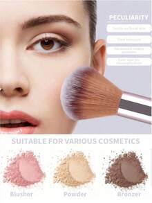 14pcs Professional Makeup Brush Set, High-End Champagne Gold. Face And Eye Makeup Brushes, Premium Beauty And Cosmetic Tools, Brush Set, Makeup Brush Set, Complete Makeup Kit. Makeup Gift Set Includes Powder Brush, Blush Brush, Eyeshadow Brush, Foundation Brush, Eyebrow Brush, Lash Brush, Full Makeup Brush Tools Suitable For Beginners And Makeup Enthusiasts, Valentine's Day, Mother's Day Gift - Multicolor - View 9