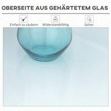 Folding Garden Table With Parasol Hole, 110 X 70 X 70 Cm, Foldable And Stable, Side Table For Balcony And Picnics - White - View 6