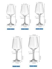 1pc Reusable Juice Glass, Thick Transparent Stemware, Milk Cup Set, Suitable For Party And Wedding Juice Cup - Clear - View 2
