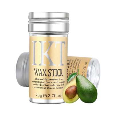 ikt Bộ dụng cụ tạo kiểu tóc bằng sáp dành cho nữ, bao gồm lược chải chân tóc, lược cán gỗ và lược đuôi nhọn, có thể dùng để làm mượt tóc con, tạo kiểu tóc đuôi ngựa gọn gàng, tạo kiểu và các kiểu tóc hàng ngày.