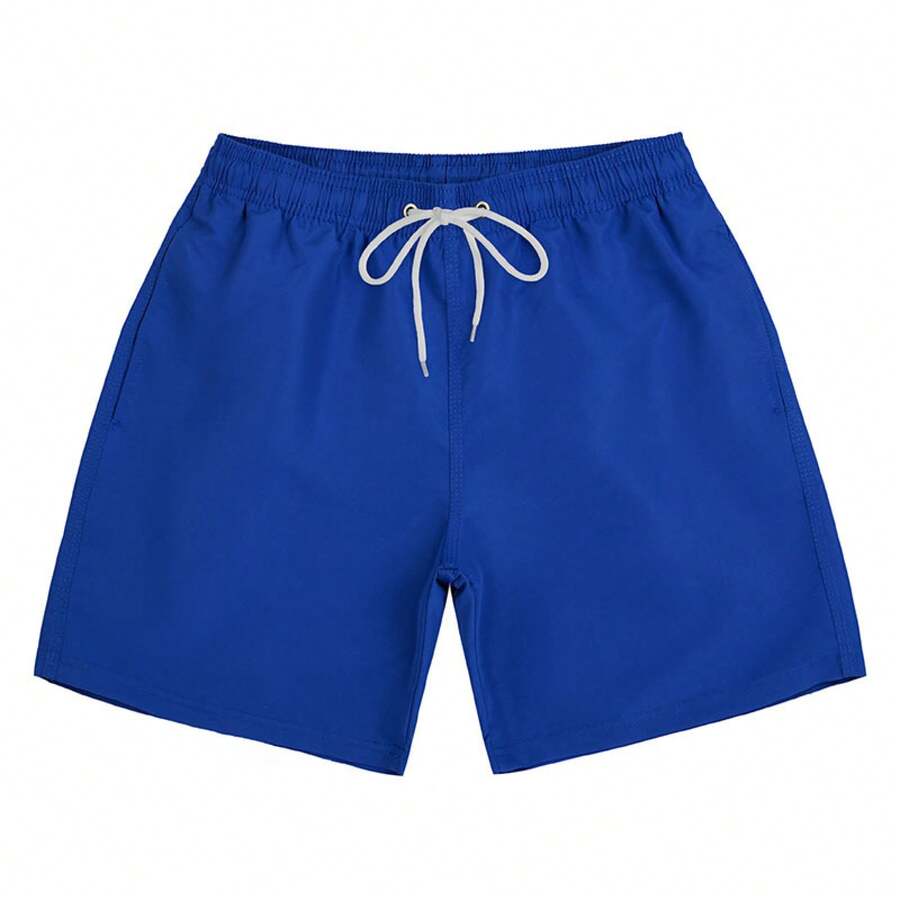 Men's Beach Shorts Men's 4-Inch Shorts Beach-Ready Splash-Resistant Shorts Essential Sports & Leisure Travel Pants - Xanh đậm - Xem 1