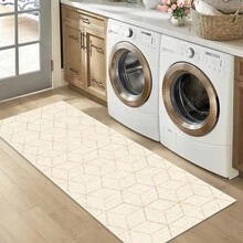 1pc Vintage Geometric Abstract Diamond Pattern Area Rug/Carpet/Bath Mat/Door Mat/Runner, Soft Washable Rug For Hallway, Bathroom, Kitchen, Bedroom, Living Room, Versatile Home Decor - Multicolor - View 8