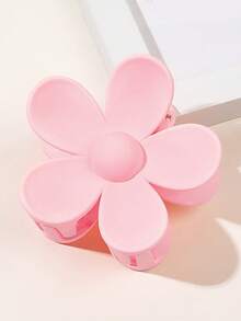 1个可爱花朵爪夹，简约时尚，百搭发夹，适合女孩佩戴 - 彩色 - 查看 6
