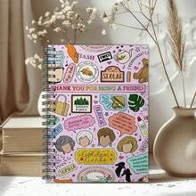 1 pieza Cuaderno personalizado con diseño divertido de la serie "Golden Girls" inspirado en el estilo vintage, tamaño A5, libreta de espiral, para oficina, uso doméstico, regalos de despedida, personas creativas, amigos - A5 - Ver 1