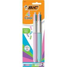 4 Color Fashion Retractable Ballpoint Pen With 1.0 Mm Medium Point And Assorted Ink 2-Count Pack In Multicolor - Assorted Fashion - View 2