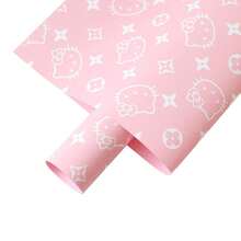 20pcs High-End Gift Wrapping Paper, Floral Wrapping Paper, Waterproof Bouquet Wrapping Paper, European Style Wrapping Paper, Thick Waterproof Gift Wrapping Paper, Bouquet Wrapping Paper. Suitable For: Flower Shops, Valentine's Day, Mother's Day, Father's Day, Weddings, DIY Handmade Gift Packaging And Decorative Flowers. - Pink - View 9