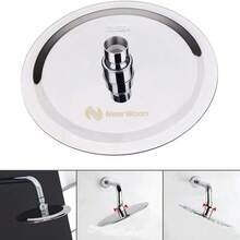 Cabezal de ducha de lluvia, diseño ultradelgado, presurizado, que proporciona una experiencia excelente. Cabezal de ducha de lluvia de acero inoxidable de alto flujo (8 pulgadas, 10 pulgadas, 12 pulgadas, acabado chapado) - Cuadrado - Ver 7