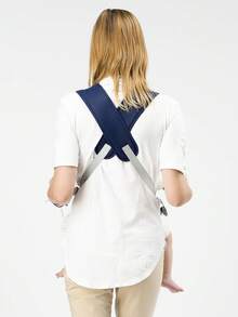 二合一婴儿背带，可前背可后背，四季皆宜 - 深藍 - 查看 9