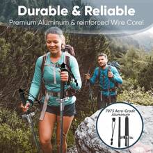 Straight-Grip Aluminium Alloy Outdoor Walking Stick, Telescopic Travel Walking Stick, Hiking Stick And Mountaineering Walking Stick - 26吋可伸縮 - 查看 6