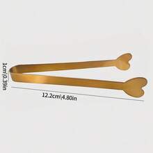 5-Piece Gold Mini Metal Tongs Set - Stainless Steel Small Kitchen Tongs For Food, Ice, Sugar Cubes, Salad, Bread & Desserts, Perfect Picnic Serving Tongs - Shelf - View 9