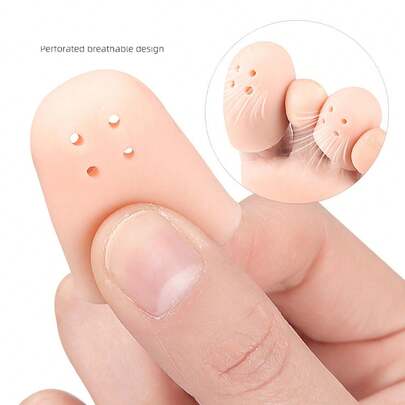 Jednokolorowy, podstawowy silikonowy, oddychający, antypoślizgowy ochraniacz na palce