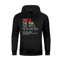 "LET ME ASK MY WIFE" - Men's Long-Sleeved Sweatshirt, Loose Fit, Suitable For Autumn And Winter Wear, Pullover. - Black - View 3