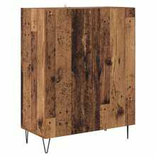 vidaXL Highboard Altholz 69,5 x 34 x 180 cm Holzwerkstoff - Gelb - Übersicht 6
