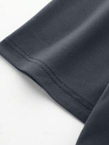 Boys' Melting Number "67" Graphic Round Neck Short Sleeve T-Shirt, New Spring/Summer Boys Clothing - Dark Grey - View 6