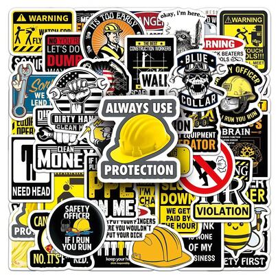 50 ชิ้น สติกเกอร์คำขวัญหมวกนิรภัยสุดเท่สำหรับตกแต่งห้อง DIY กันน้ำ เหมาะสำหรับโทรศัพท์มือถือ คอมพิวเตอร์ ผนัง สเก็ตบอร์ด ถ้วยน้ำ หน้าต่าง, ของขวัญเล็กๆ ทนทานสำหรับวัยรุ่น