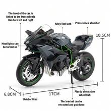 2026 New 1:12/14/18 Scale Alloy Kawasaki Motorcycle Model - Realistic Bicycle Sculpture Gift, Static Collection Toy, Metal Precision Craftsmanship, Automotive Enthusiast Collection - Holiday Gift, Creative Surprise, Perfect Gift - Multicolor - View 14