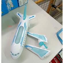 1. 电动互动飞机玩具，带LED灯光和音效，需自行组装，音乐玩具，飞机模型，适合男孩女孩，儿童生日礼物，课堂派对奖品 - 彩色 - 查看 11