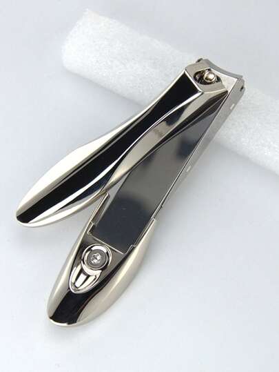  1 pieza Cortaúñas profesional de alta gama Weixiang anti-salpicaduras, tijeras de manicura con lima de uñas incorporada, esencial para el hogar, los viajes y el trabajo, portátil, unisex, afilado y duradero