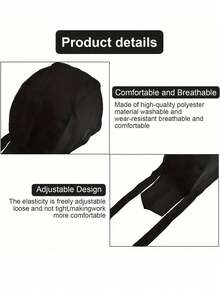 1pc Adjustable Adult Chef Hat, Unisex, Elastic Band, Reusable, Suitable For Kitchen, Cafe, Restaurant, Catering, Cooking Utensils And Accessories - Multicolor - View 5