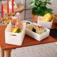 Bộ 4 món mô hình nhà búp bê thu nhỏ, hộp đựng đồ nhỏ cho nhà búp bê, hộp đựng dụng cụ mini, đồ vật thu nhỏ, mô hình nhà búp bê thu nhỏ, đồ trang trí mini, đồ chơi nội thất mini, phụ kiện tự làm mô hình nhà búp bê thu nhỏ, mô hình nhà búp bê thu nhỏ dùng để trang trí cảnh và đạo cụ chụp ảnh, mô hình tiểu cảnh thủ công thu nhỏ, phụ kiện trang trí nhà thực tế. - Nhiều màu - Xem 4