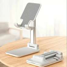 Double Folding Phone Holder, Fully Adjustable Desktop Phone Holder For 16 15 14 13 12 11 Pro Xs Xs Max Xr X, Compatible With All Models - 粉色 - 查看 2