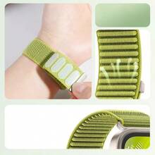 1 Peça Pulseira de Náilon para Watch FIT 3/4/4 Pro, Elástica, Respirável, Pulseira de Substituição de Relógio Adesivo Mágico de Náilon, Adequada para FIT 4 Pro e Compatível com Huawei FIT 4/FIT 3, Acessórios de Relógio Inteligente Unissex de Temperamento, Substituição de Pulseira de Alta Qualidade - Multicolorido - Visão 5